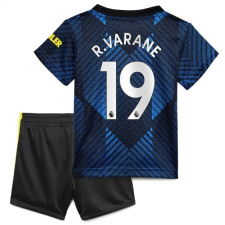 Fußballtrikots Manchester United Raphael Varane 19 Kinder Auswärts Trikotsatz 2021-2022